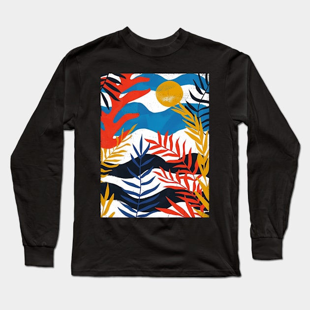 digital spring Long Sleeve T-Shirt by bulografik